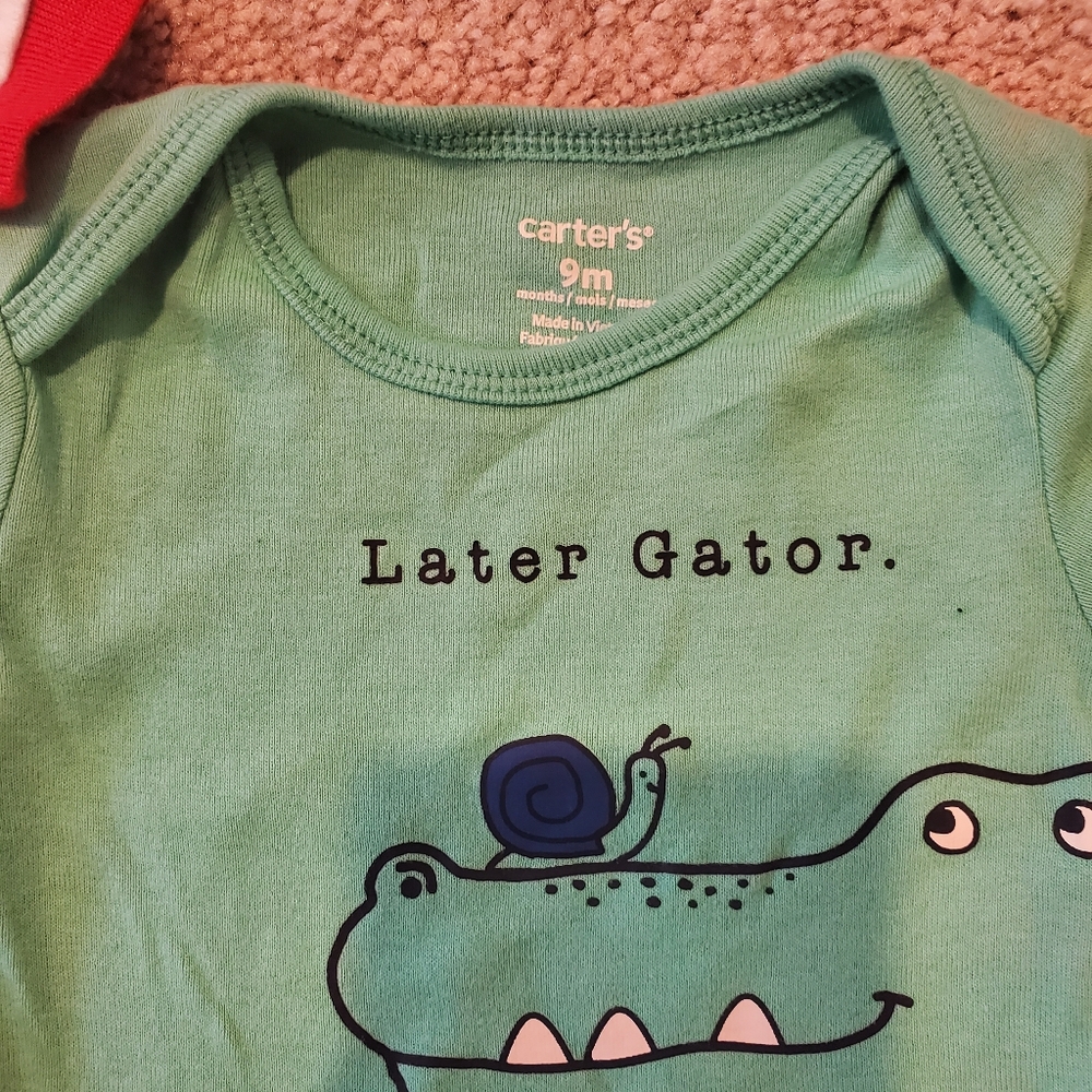 Disney Baby Mickey Mouse and Carter's Later Gator Onesie Set - Picture 3 of 3